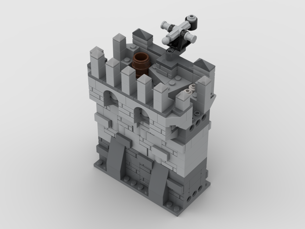 Lego Modular Wall with Сatapult