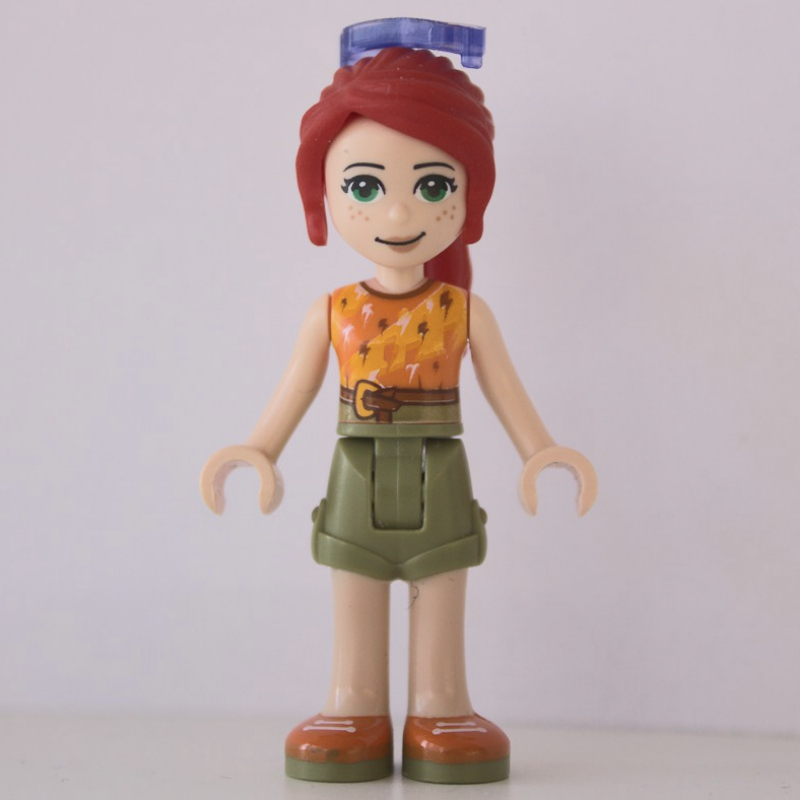 Lego Mia - Orange Top, Olive Green Skirt, Sunglasses