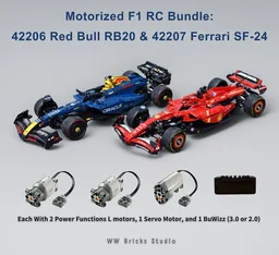 20% Off! Motorized F1 RC Bundle – 42206 Red Bull RB20 & 42207 SF-24 F1 Car