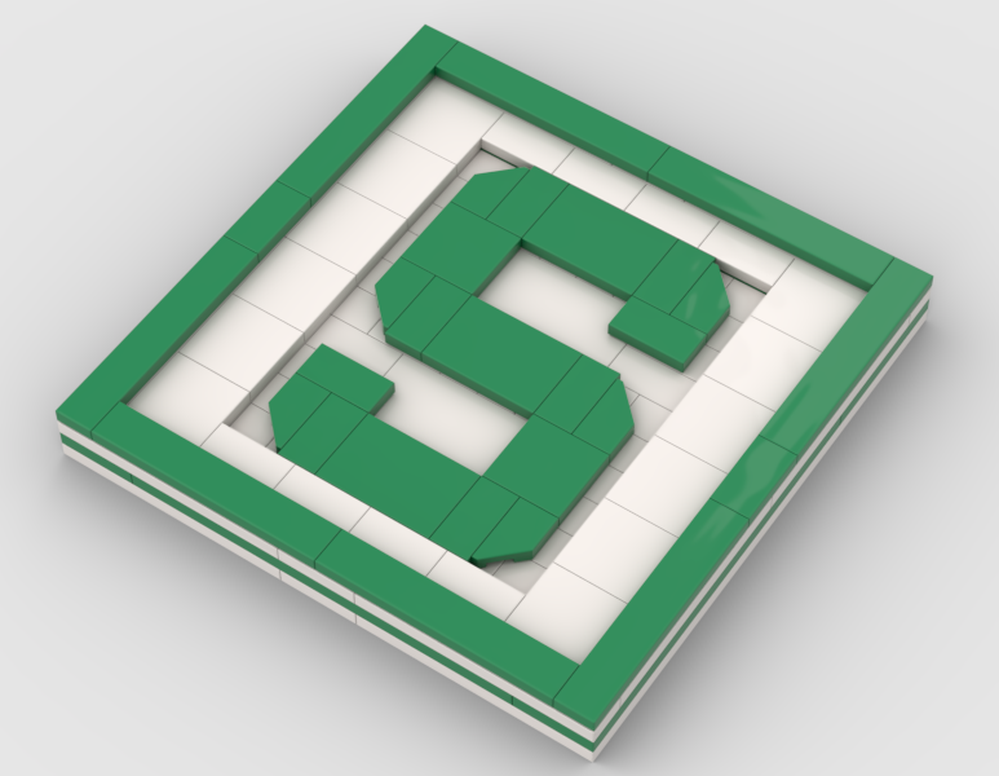 Lego Michigan State University Coaster