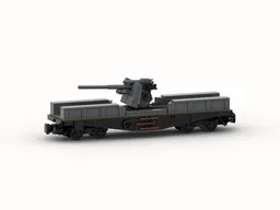 Schwerer Plattformwagen SSys with mounted 8.8 cm Flak 36 (8w)