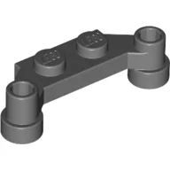 Plate Special 1 x 4 Offset with Bar Holes / Dark Bluish Gray