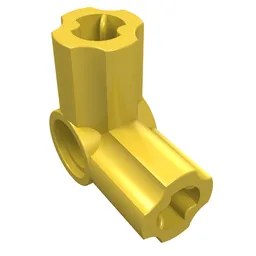 Technic Axle and Pin Connector Angled #6 - 90° / Yellow