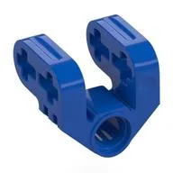 Technic Axle and Pin Connector Perpendicular Split / Blue