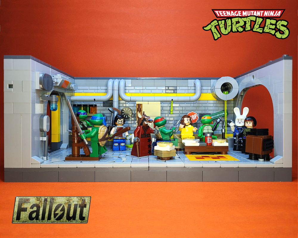 Lego MOC - Fallout 4 - Vault 81 - Fallout / TMNT Mashup Room