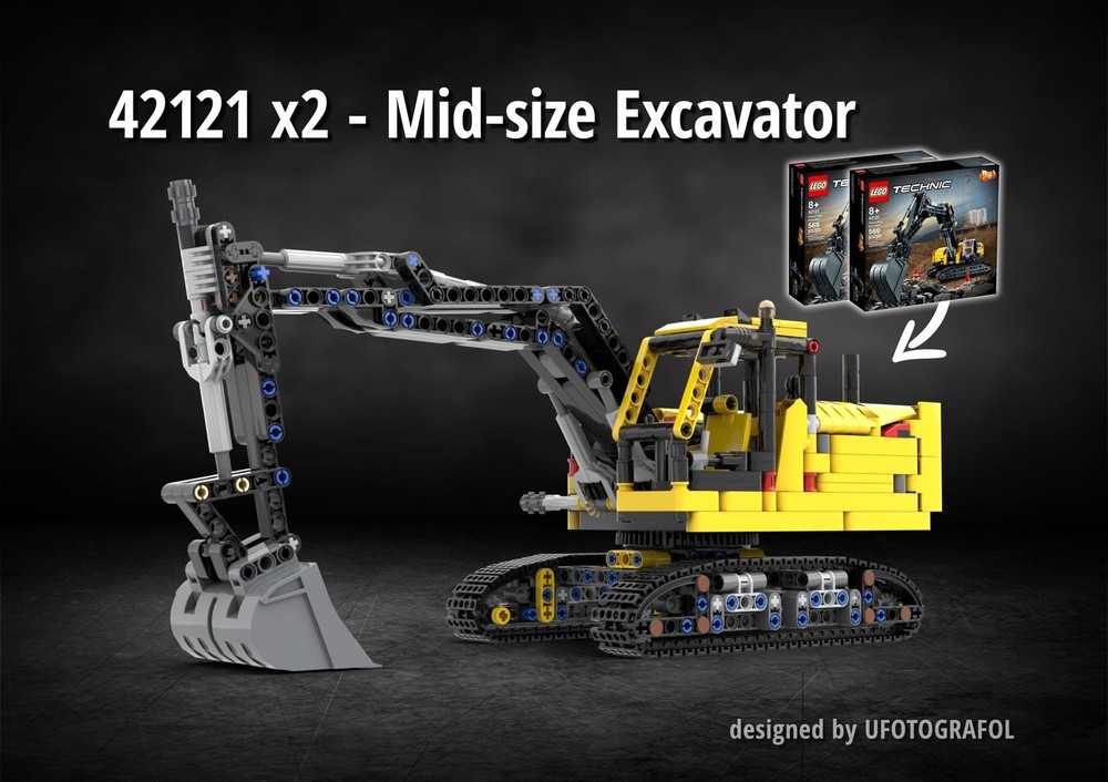 Lego 42121 x2 - Mid-size Excavator