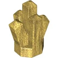 Rock 1 x 1 Crystal 5 Point / Pearl Gold