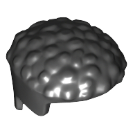Lego Hair Short Coiled, Straight Sides / Black