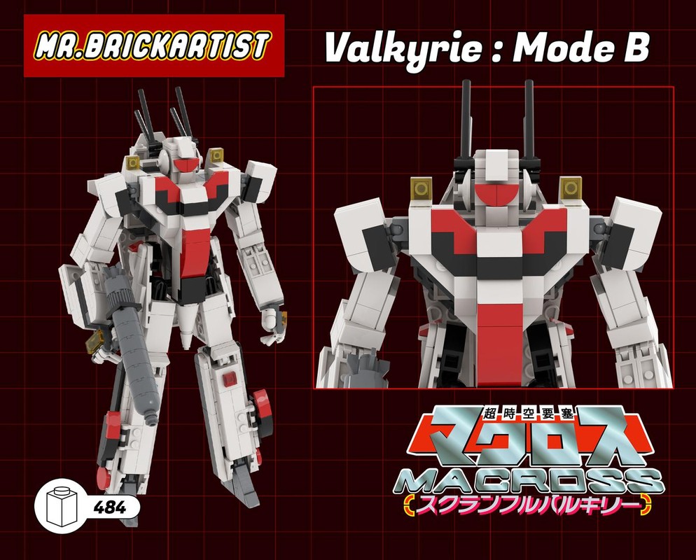 Lego Robotech / Macross Valkyrie B - Mech mode