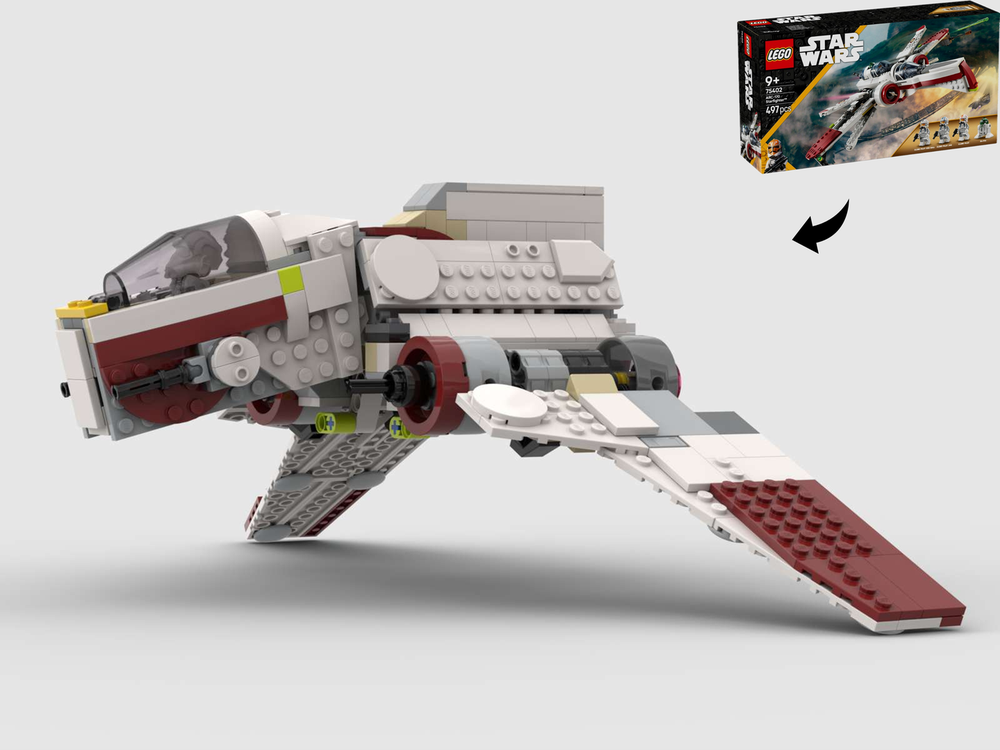 Lego Nu-Class Republic Attack Shuttle Midi-Scale - Alternate Build of 75402 ARC-170 Starfighter