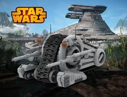 SW Separatist Snail tank droid MOC Gray