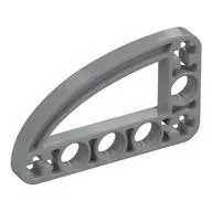 Technic Beam 3 x 5 L-Shape with Quarter Ellipse Thin / Light Bluish Gray