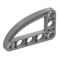 Lego Technic Beam 3 x 5 L-Shape with Quarter Ellipse Thin / Light Bluish Gray