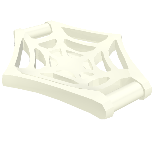 Lego Web Effect Large Bar on Back Handles on Sides / White