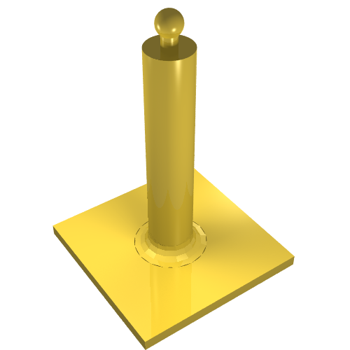 Lego Fabuland Merry-Go-Round Turntable Base 6 x 6 / Yellow