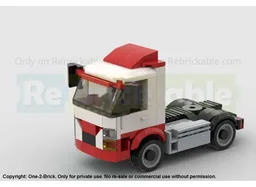 Cabover with Flatbed trailer