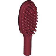 Lego Equipment Hairbrush Short Handle [10mm] / Dark Red