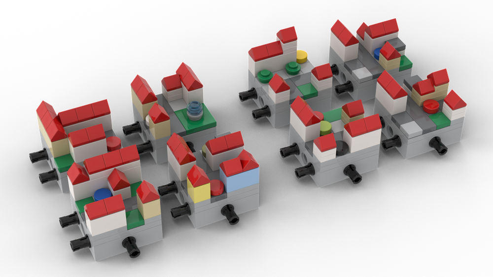 Lego Nano Village Pack 1 + 2 | Nano Modular World