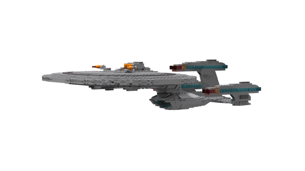 Lego Galaxy X-Class USS Enterprise-D Galaxy-Class Refit Starship