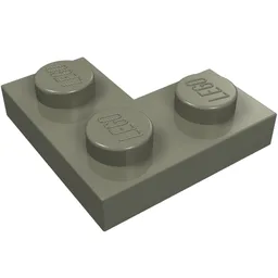 Plate 2 x 2 Corner / Dark Gray