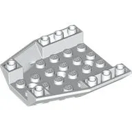 Brick Wedged, Sloped Inverted 6 x 6 x 1 Triple / White