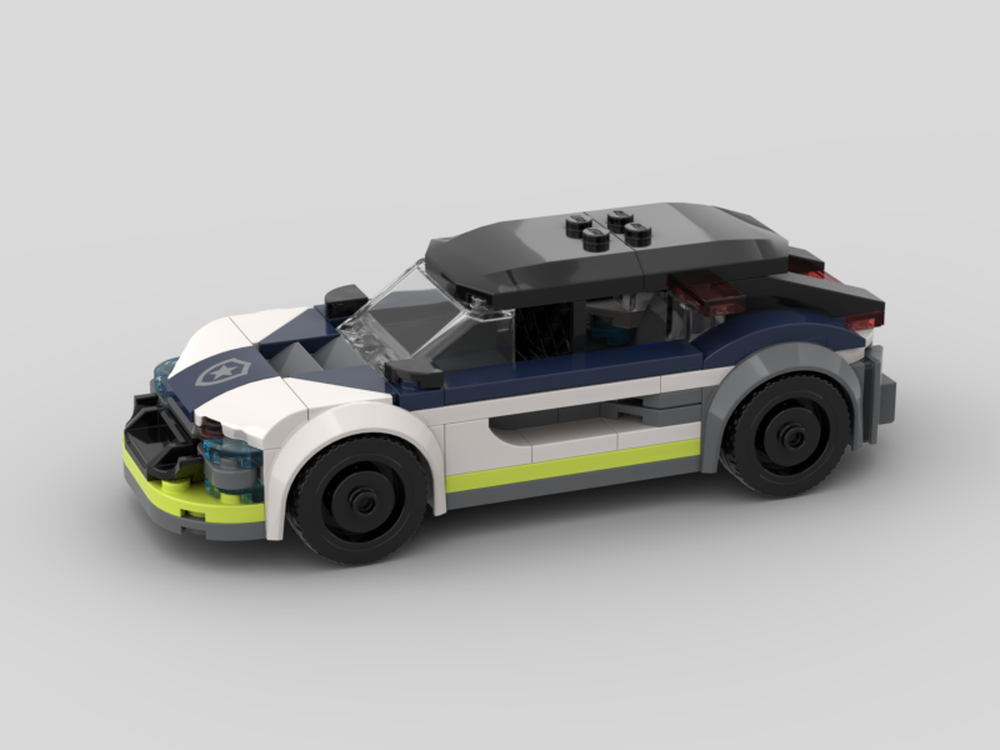 Lego Two-Seater Police Car (Modification)
