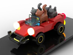 Cat family car