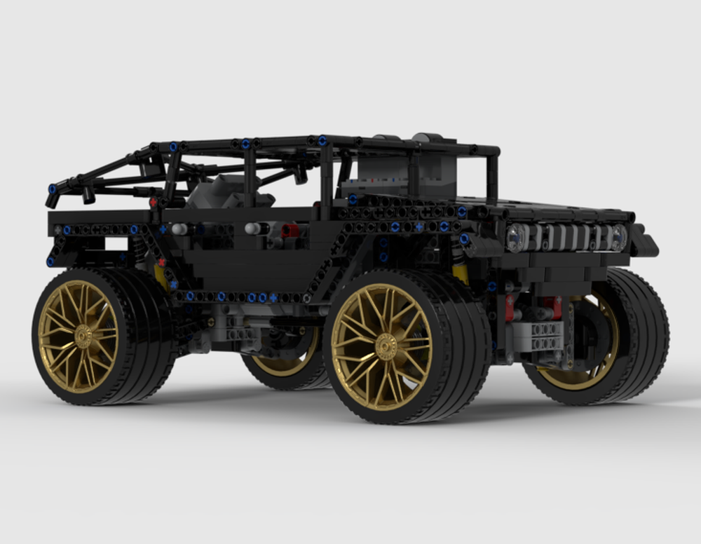 Lego RC CAR (HUMMER H1 Inspired Technic MOC – Lightweight Version)