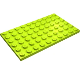 Plate 6 x 10 / Lime