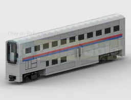 4-Wide Am Trak Superliner Passenger Carriage