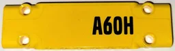 Technic, Panel Plate 3 x 11 x 1 with Black 'A60H' Pattern Model Right Side (Sticker) - Set 42114