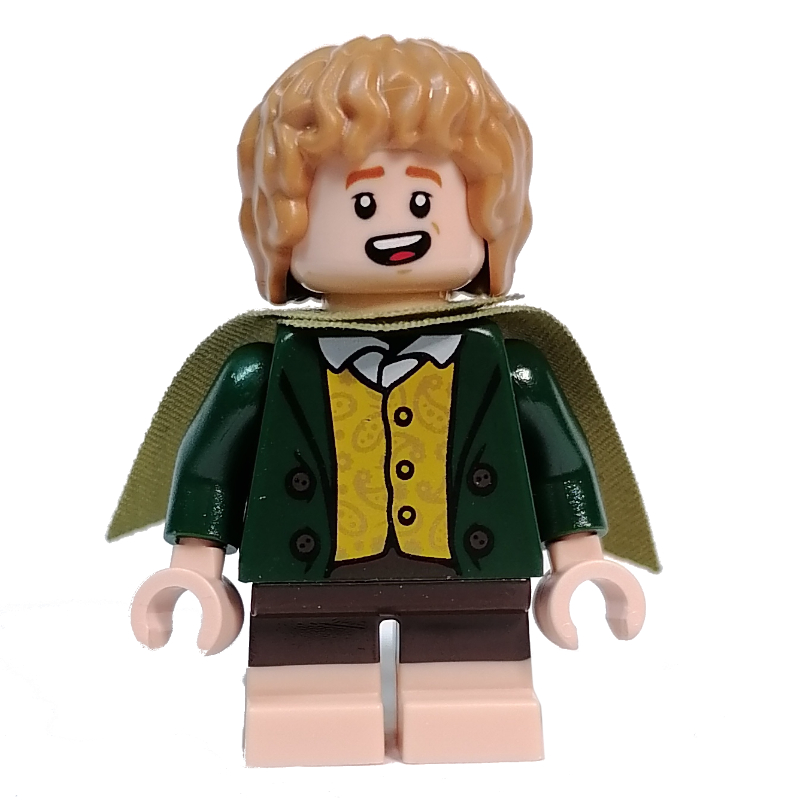 Lego Meriadoc Brandybuck (Merry) - Light Nougat Feet