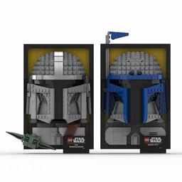 Star Wars 3D Frames - Mandalorian and Jango Fett