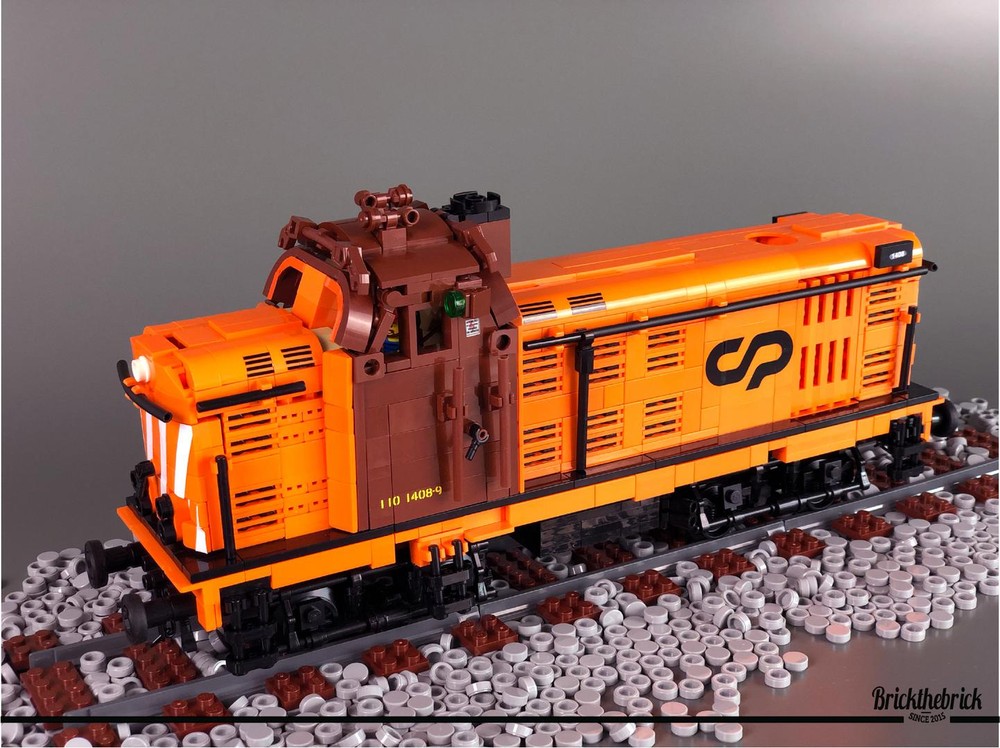 Lego Locomotive CP 1400 Power Functions (best diesel loco - Brick Train Awards 2021) Instructions