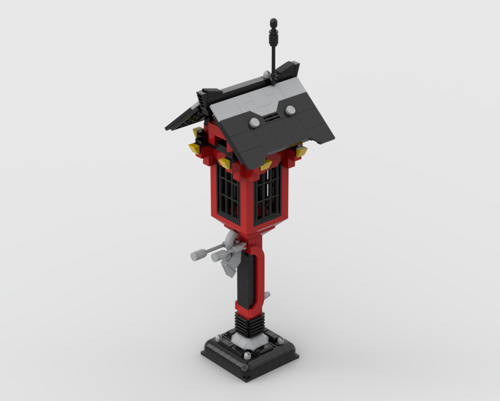 Lego Chinese cyberpunk-style lantern