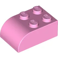 Brick Curved 2 x 3 / Bright Pink