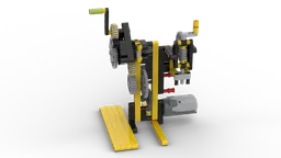 Straight line and curved lego machine