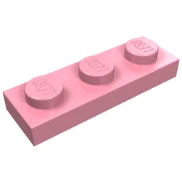 Plate 1 x 3 / Pink