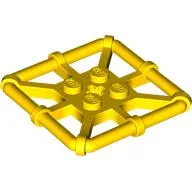 Plate Special 2 x 2 with Bar Frame Square / Yellow