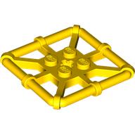 Lego Plate Special 2 x 2 with Bar Frame Square / Yellow