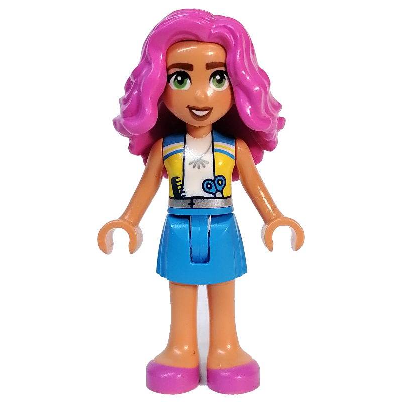 Lego Nadia - White Top, Dark Azure Skirt