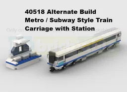 40518 Alt Build - Metro / Subway Style Train With Station