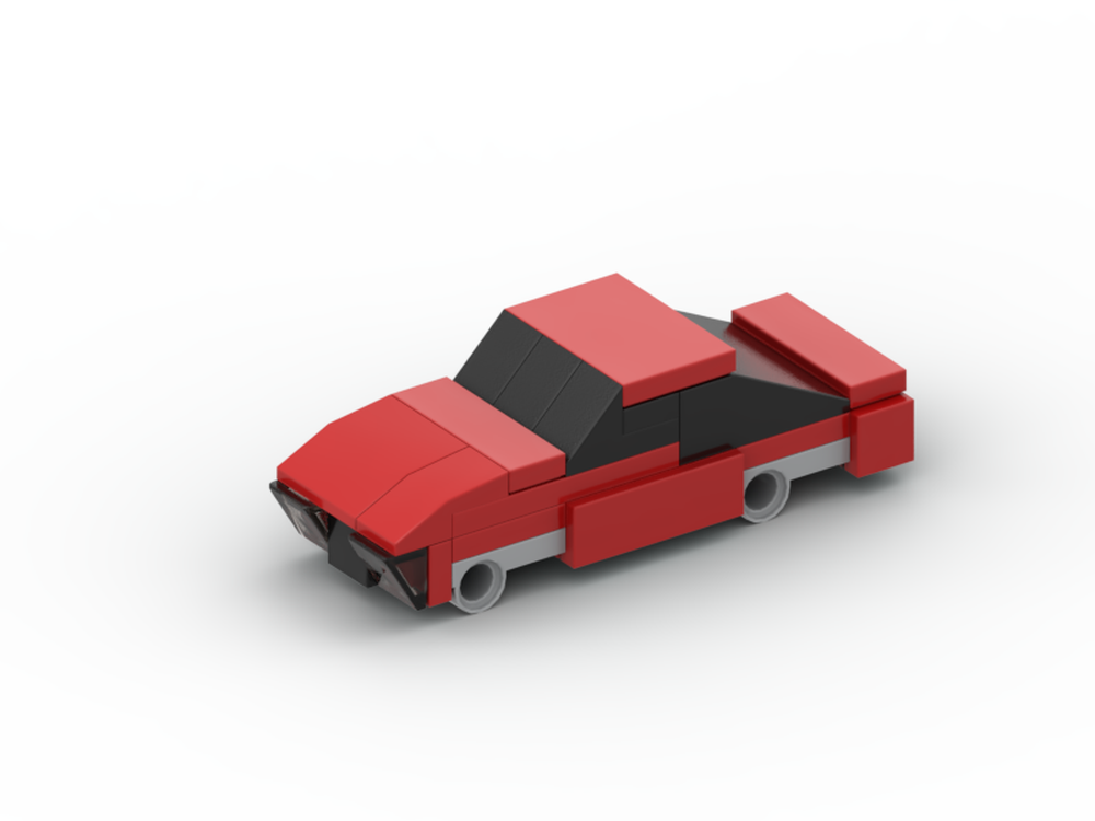 Lego 3 wide mustang- red