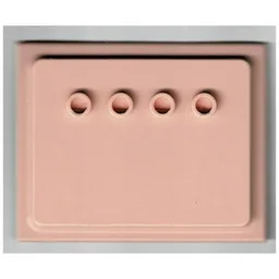 Scala, Building, Wall Panel 5 x 6 with Four Studs / Light Salmon