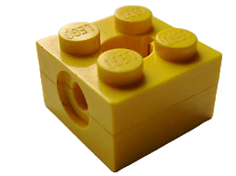Lego Arm Holder Brick 2 x 2 with Round Top Hole (792 / 793) (Homemaker Figure / Maxifigure Torso)