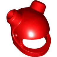 Helmet, Standard, 2 Horn Holes / Red