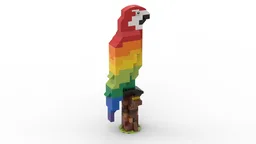 10717 Rainbow parrot