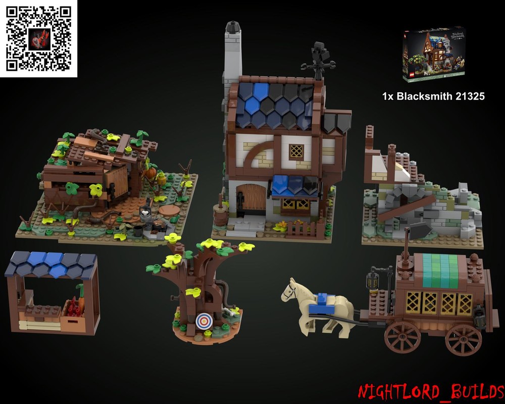 Lego Medieval Village Pack #1 (21325 Alt. Build)