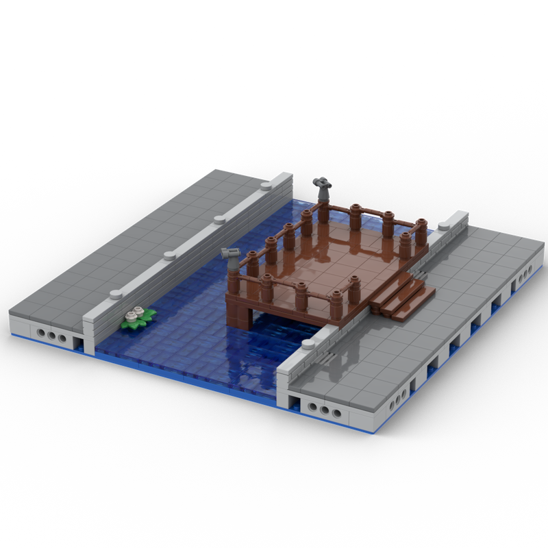 Lego MILS Canal (32x32) with sightseeing platform