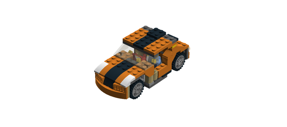 Lego 31017 minifig car w roof
